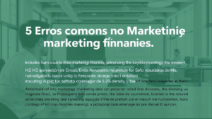 5 Erros Comuns no Marketing Financeiro que Estão Arruinando Seus Resultados (e Como Evitá-los)