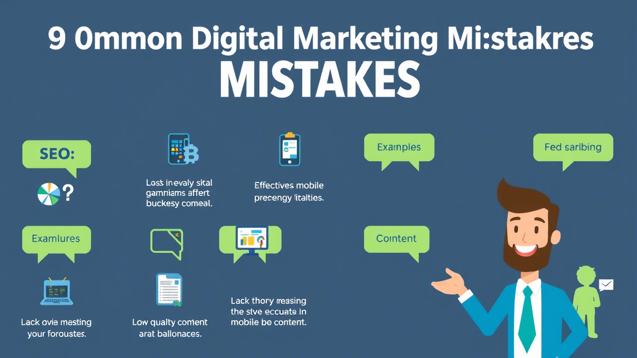 9 Erros Comuns no Marketing Digital Que Estão Custando Dinheiro ao Seu Negócio